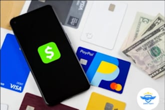 create cash app, paypal app, payoneer app, bank app, crypto wallet app, loan app