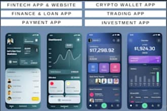 develop crypto exchange app, crypto wallet app, fintech app, ai chatgpt app