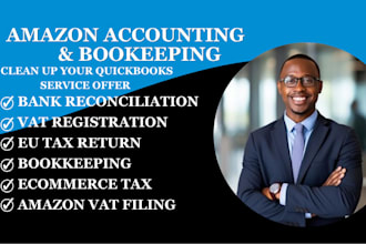 do amazon bookkeeping ecommerce accounting quickbooks cleanup and vat for eu
