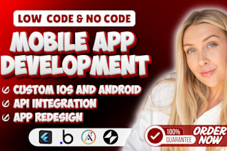 develop build bubble mobile app flutterflow adalo glide app ios development