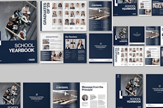 design yearbook graduation book product catalog lookbook memory book photobook
