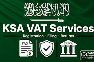 handle ksa vat registration, filing, and vat return for your business