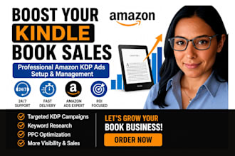 setup and manage KDP ads to boost kindle book sales, book promotion
