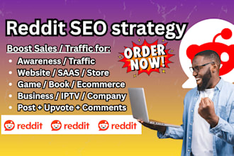 position ai tools, website or products via reddit SEO post