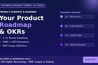 create your product strategy, roadmap and okrs as an experienced technical po