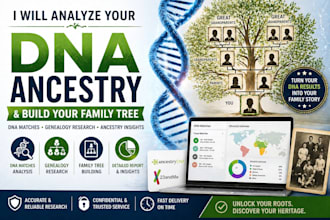 interpret your dna results and trace your ancestry with genetic genealogy