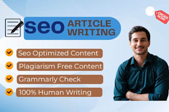 write and publish SEO article writing blog writing content writing
