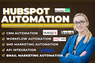 do hubspot yotpo smsbump zapier mailerlite flodesk n8n automation