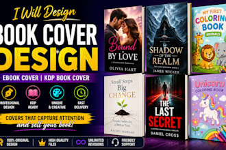design book cover, ebook cover, KDP book cover design