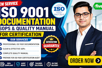 create professional iso 9001 documentation, sops, and quality manual
