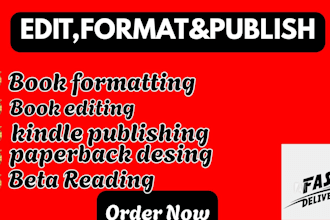 professionally proofread and edit your book or ebook