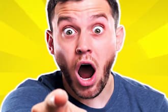 design viral mrbeast style youtube thumbnail in 24 hours
