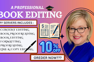 proofread and edit dark fantasy, developmental book editing, memior book