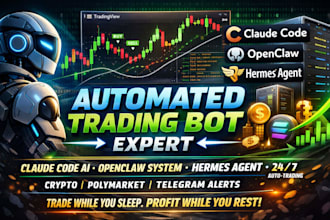 automate trading bot with claude code mvp trading view openclaw hermes agent