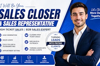 sales closer sales person high ticket sales