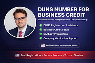 register d u n s number for business credit and sam gov