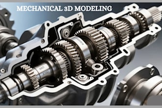 design 3d mechanical or cad modeling, engineering product design with solidwork