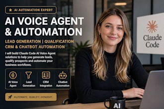 claude code ai voice agent lead generation, qualification CRM chatbot automatiom
