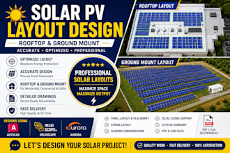 design solar pv rooftop and ground mount layouts, community solar