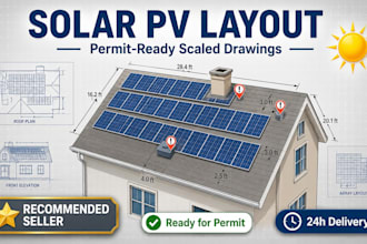 do solar pv layout design, rooftop and  ground mount