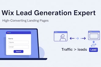 wix lead gen landing page design
