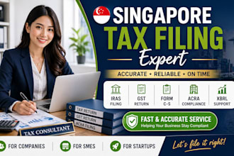 file singapore corporate tax return iras form c s gst and acra compliance
