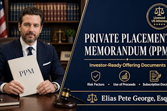 draft a professional private placement memorandum, ppm, for your startup fund