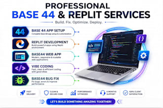 build and fix base44 web apps using replit and vibe coding