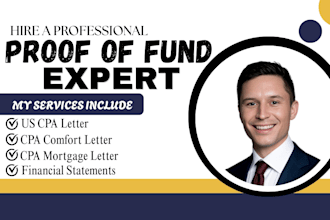 prepare US CPA letter CPA comfort letter CPA mortgage letter financial statement