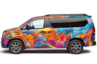 design professional car wrap, van wrap any vehicle wrap