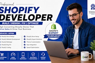 redesign shopify store develop shopify website