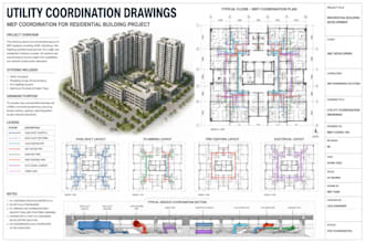 create mep utility coordination drawings