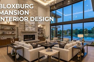 design bloxburg mansion, interior and realistic bloxburg