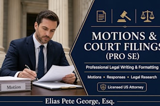 provide legal writing and draft motions for pro se litigants
