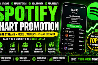 promote your spotify song for streams listeners and chart growth