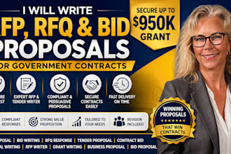 write bids for proposal writing or government contracts