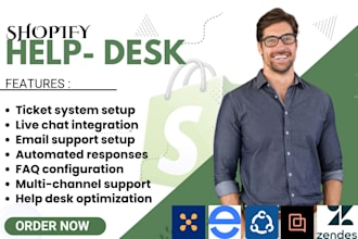 set up a professional and automated shopify help desk for fast customer support