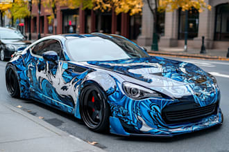 wrap design livery racing car and itasha design car