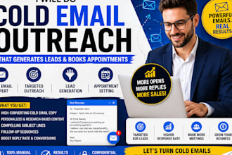 do cold email outreach and generate leads