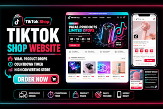 create tiktok shop website viral product drops countdown timer