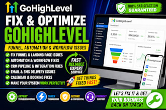 fix gohighlevel funnel, automation and workflow issues