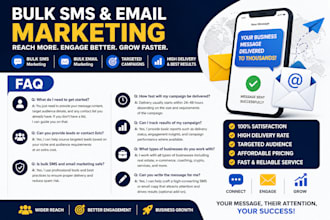 send bulk SMS marketing bulk email blast text message and blast email marketing