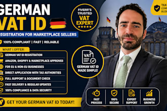 register german vat id for amazon, shopify and marketplace sellers