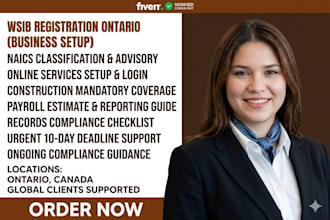 register your business for wsib ontario and handle the initial setup