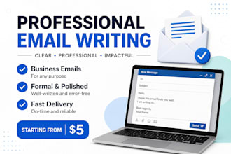 write and edit professional emails in english