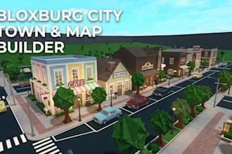 create bloxburg city, town and advanced bloxburg map build