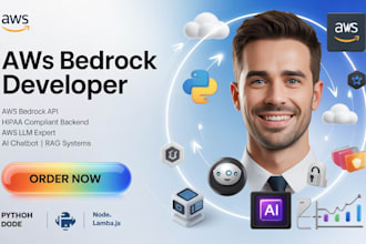 be AWS bedrock developer AWS bedrock API hipaa compliant aws at backend aws llm