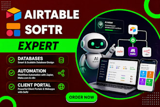 set up airtable softr automation and airtable crm system
