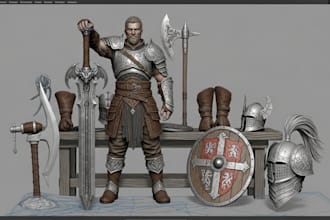 sculpt high quality 3d model for 3d printing