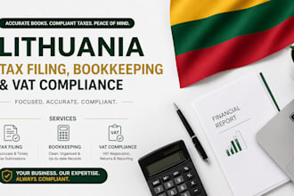 handle lithuania tax filing, bookkeeping and vat compliance vilnius